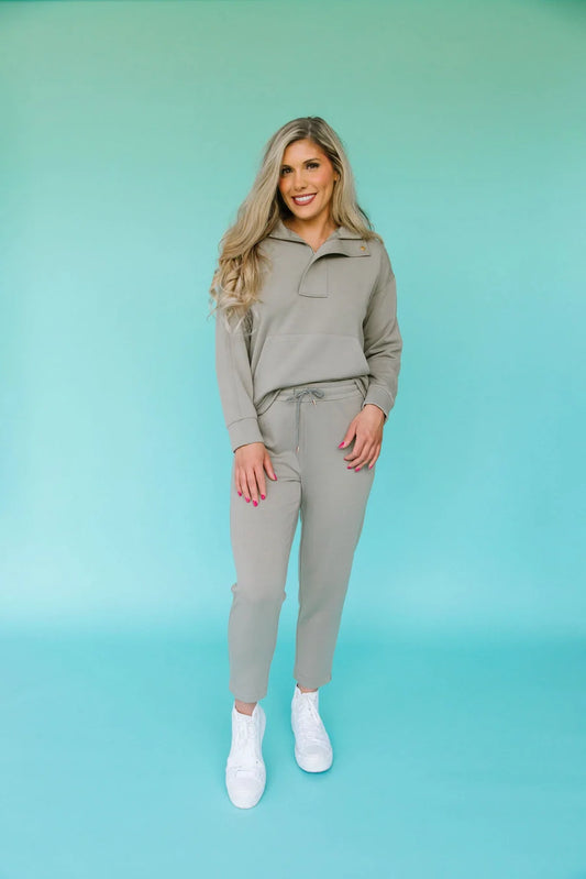 Perfectly Matched Matching Sets for Women - Olive Sweatshirt