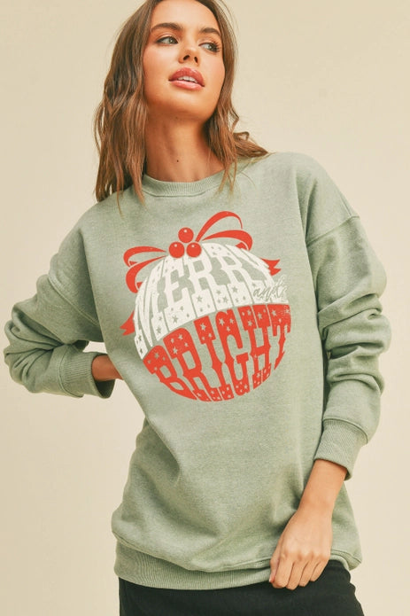 Merry & Bright Christmas Sweatshirt