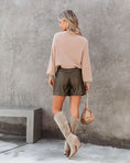 Load image into Gallery viewer, Something Chic About It Leather Shorts

