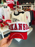 Load and play video in Gallery viewer, Vintage Arkansas Razorbacks Snapback Hat
