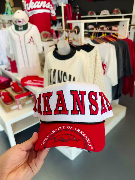 Vintage Arkansas Razorbacks Snapback Hat