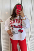 Load and play video in Gallery viewer, I’m a Fan Vintage Pennant Razorback Sweatshirt
