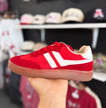 Load image into Gallery viewer, Red and white gameday sneakers and shoes for Arkansas Razorback fans at Whimsy Whoo Boutique in Fayetteville, Arkansas.
