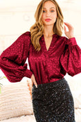 Load image into Gallery viewer, holiday clothing at a boutique near me.  satin blouse store near me,  online boutique, boutique in fayetteville ar
