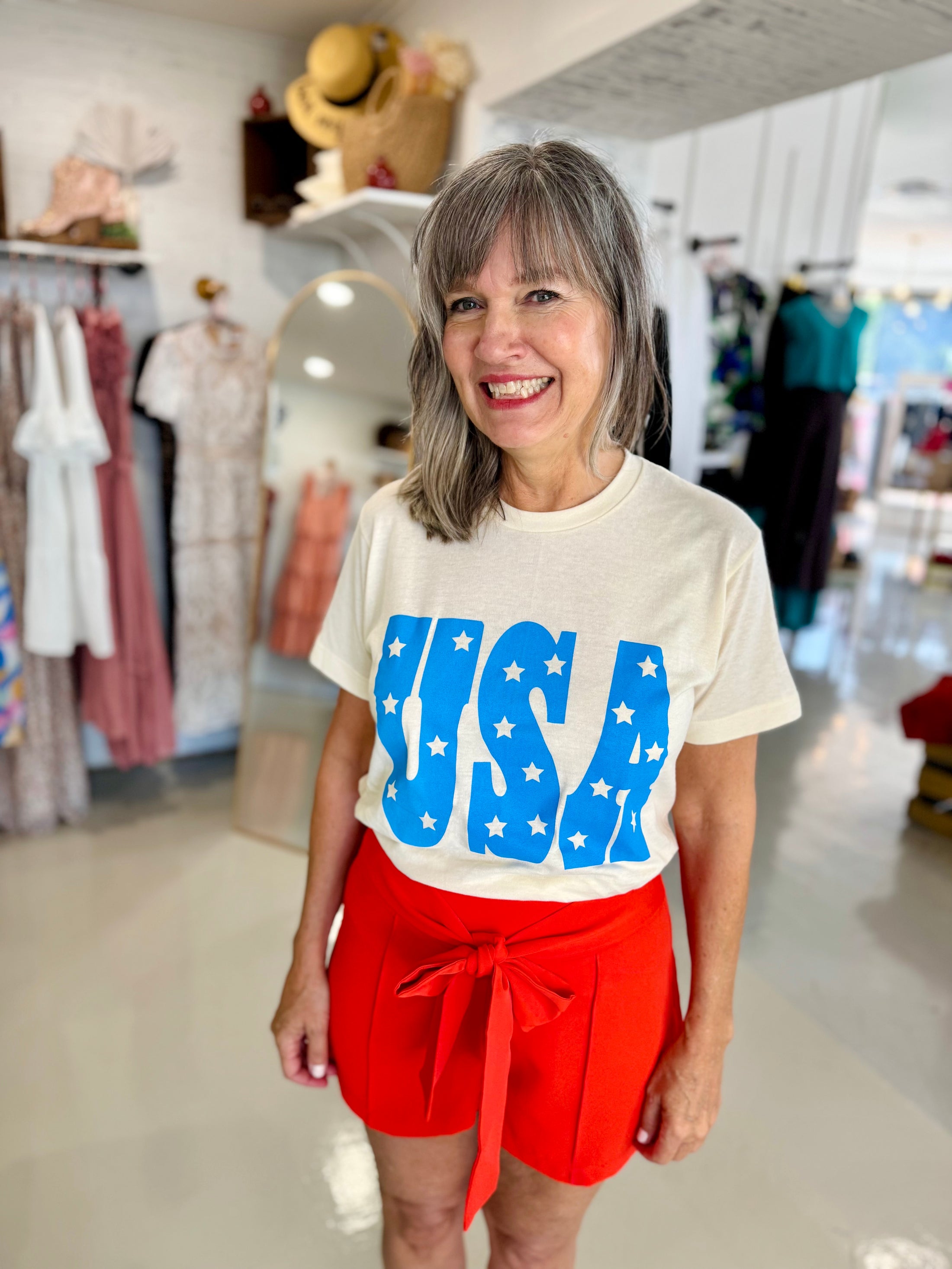 USA in Stars Graphic Tee