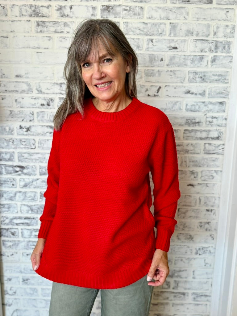 waffle knit sweater, oversized waffle knit sweater, Oversized waffle knit sweater women's, lightweight waffle knit sweater, Fayetteville boutique, Fayetteville Clothing Store, Downtown Springdale, Springdale clothing store