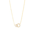 Load image into Gallery viewer, Together Forever Delicate Double Circle Necklace
