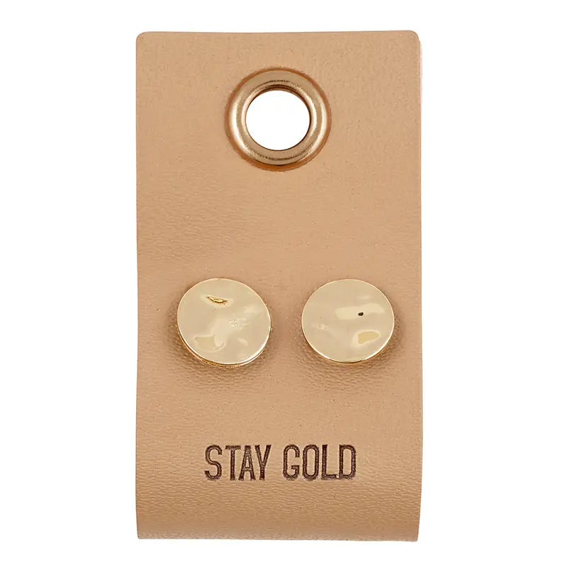 Stay Gold Stud Earrings