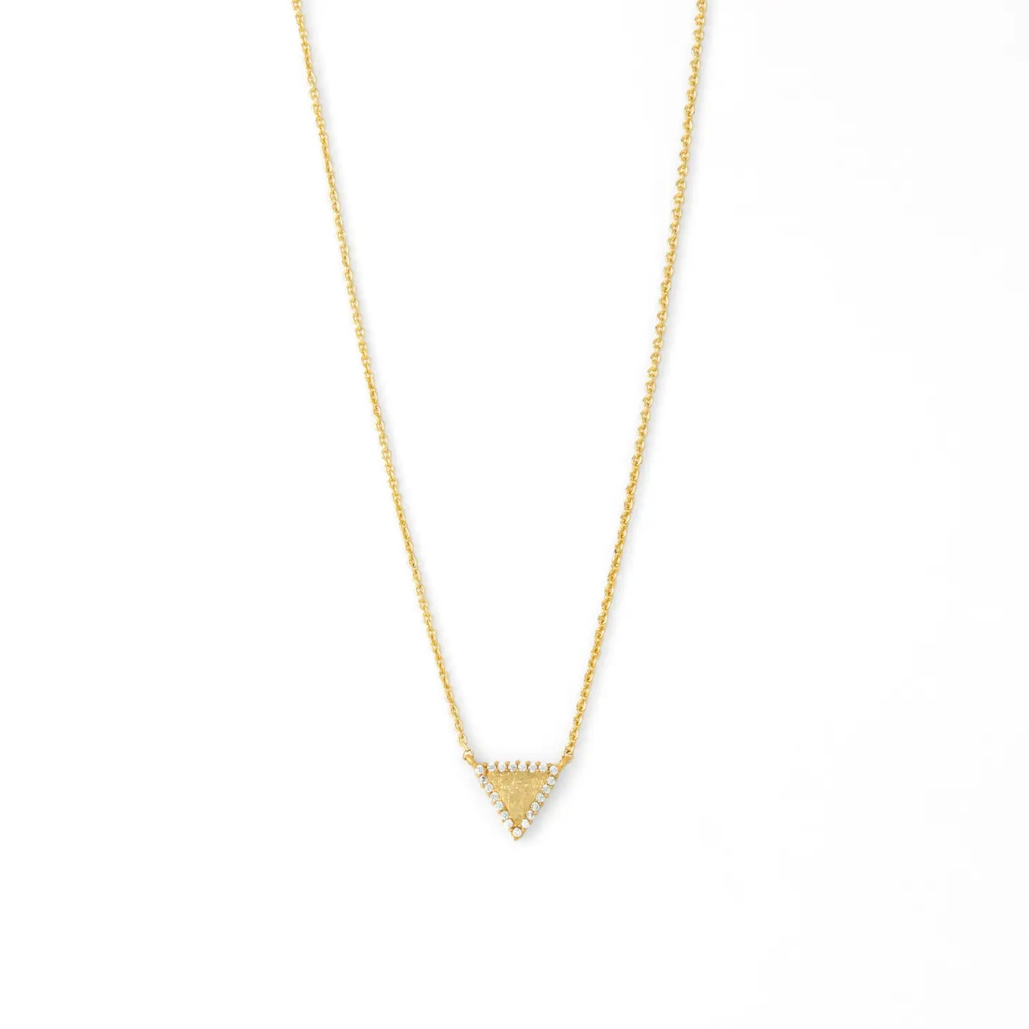 Point the Way Delicate Triangle Necklace