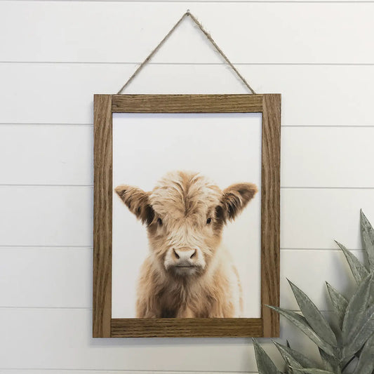 Baby Highland Cow Wall Art