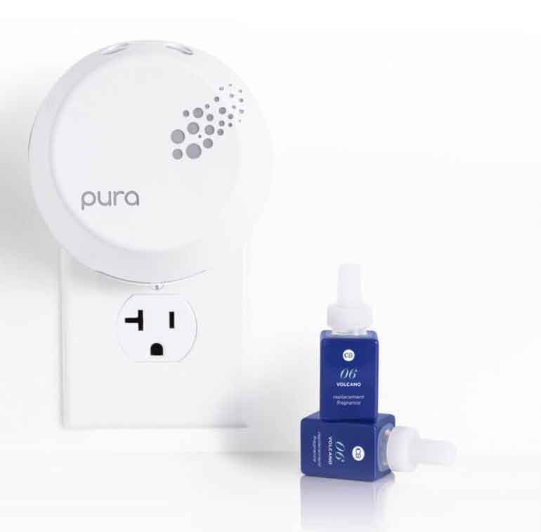 1 Pura Smart Home Diffuser + 2 Capri Blue Volcano Fragrance Vials