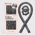 Load image into Gallery viewer, Kitsch | Satin Heatless Curling Set - Charcoal
