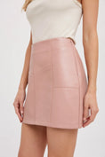 Load image into Gallery viewer, Flirty Girl Vegan Leather Mini Skirt
