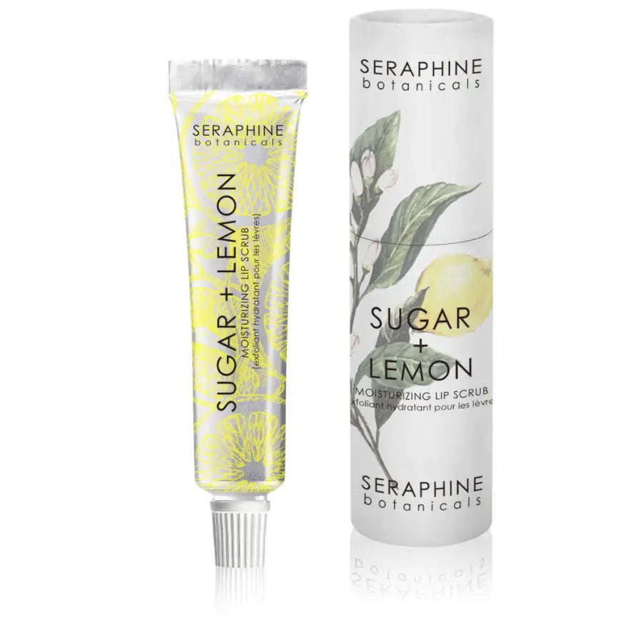 Seraphine Botanicals Sugar + Lemon Lip Scrub