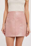 Flirty Girl Vegan Leather Mini Skirt
